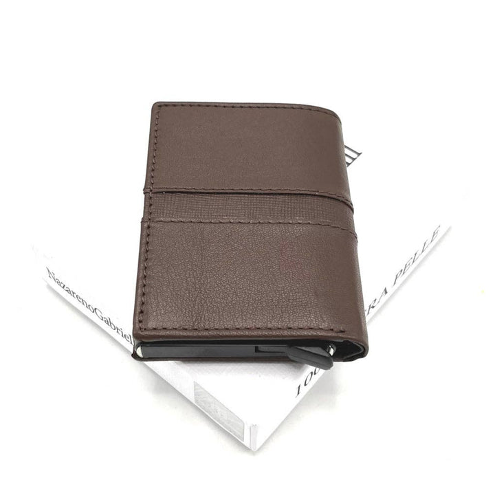 Nazareno Gabrielli ægte læder tegnebog med ALU kortholder - Kortholder fra Nazareno Gabrielli hos The Prince Webshop