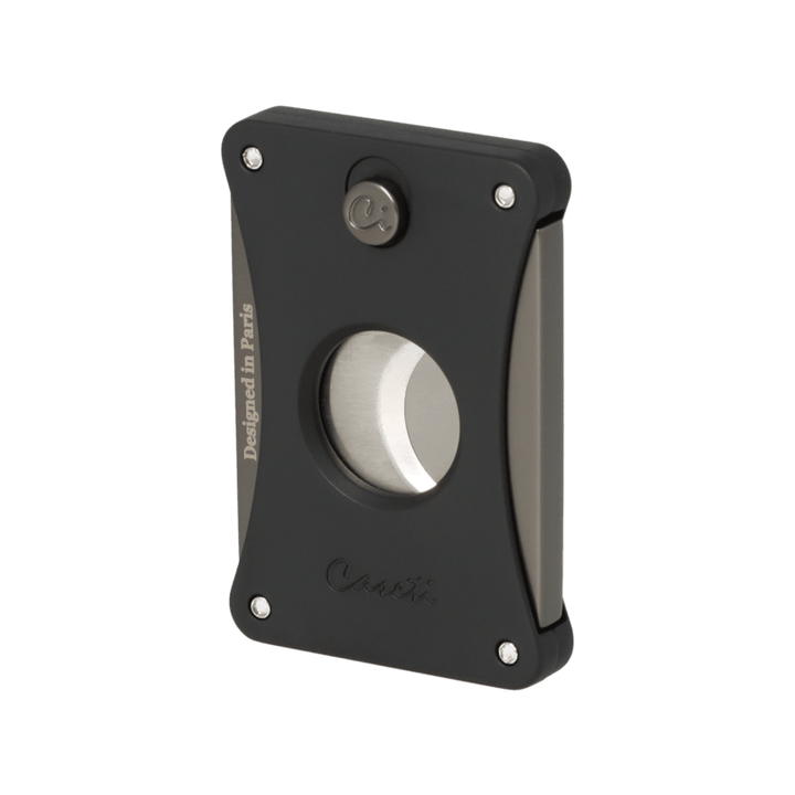CASETI Cigar Cutter Ring 54 - Mat Sort / Antracit