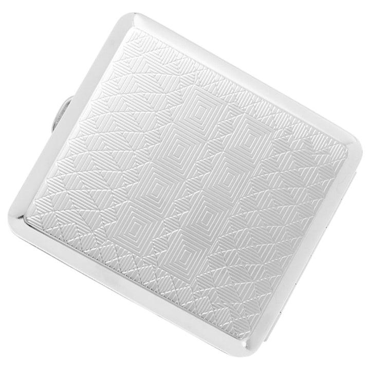 Angelo Cigaretetui - 18 King Size - Chrome Decor Rubber - Cigaret Etui fra Angelo hos The Prince Webshop