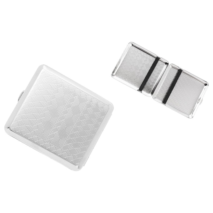 Angelo Cigaretetui - 18 King Size - Chrome Decor Rubber - Cigaret Etui fra Angelo hos The Prince Webshop