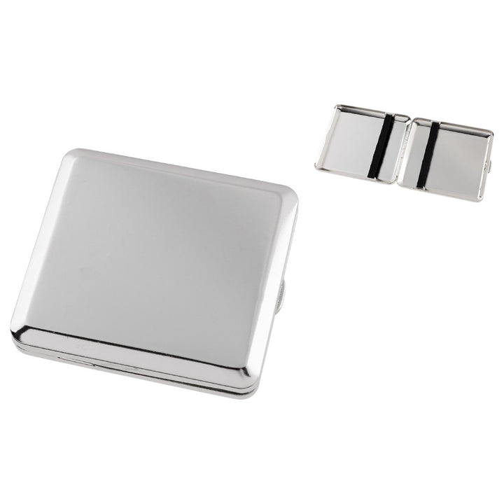 Angelo Cigaretetui - 18 King Size - Chrome Higloss Rubber - Cigaret Etui fra Angelo hos The Prince Webshop