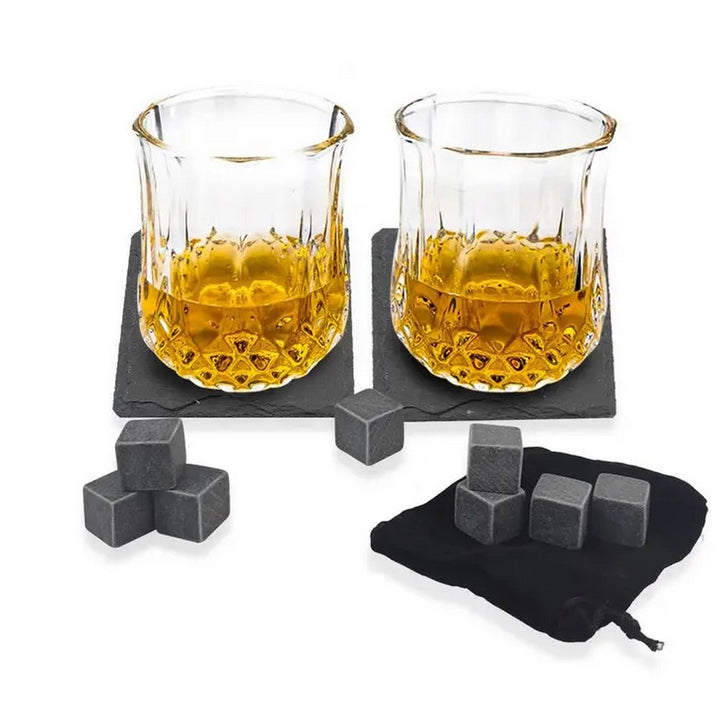 Original Products - Original Whisky Glasses and Stones Set - Whiskey Glas fra Original Products hos The Prince Webshop