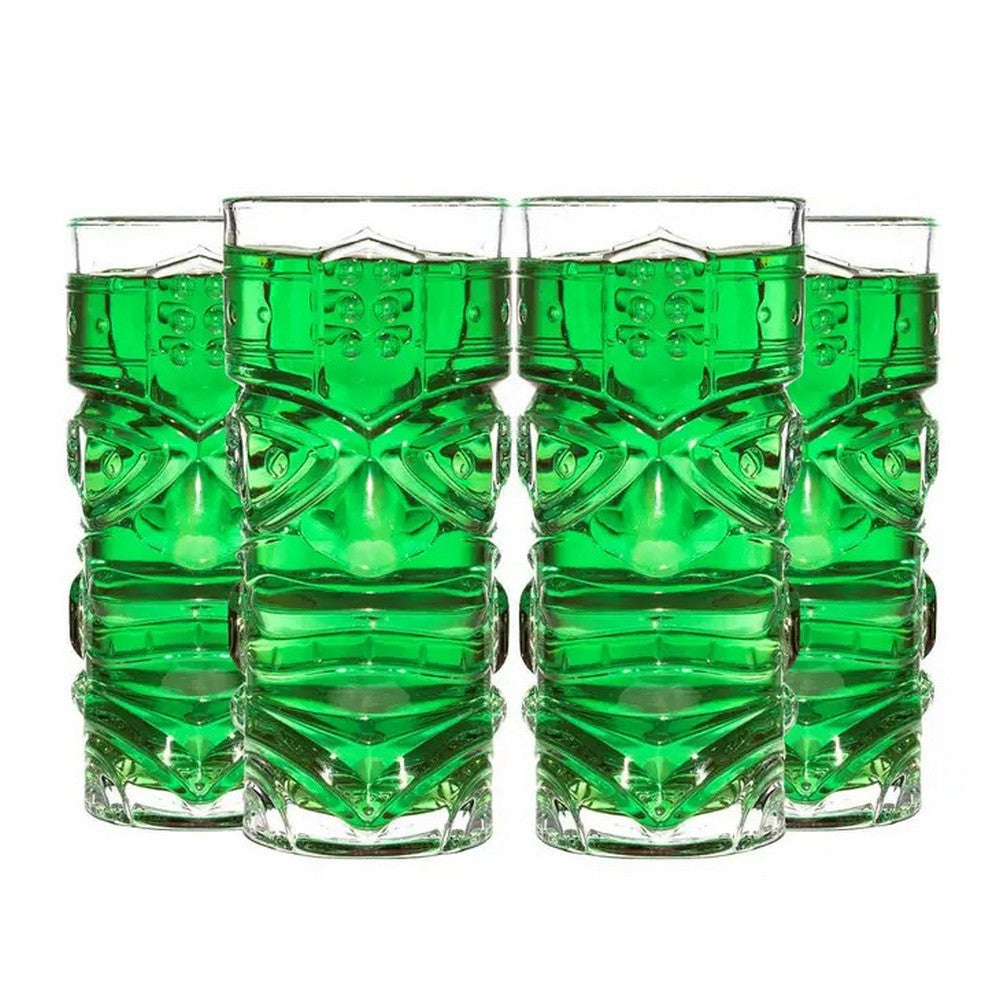 Original Products - Clear Tiki Highball Glass - 4 Pack