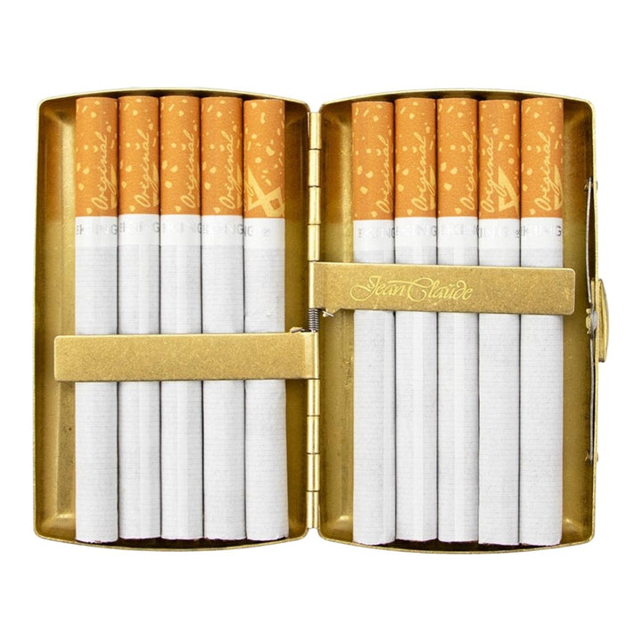 JC Brass Antique Cigaret Etui til 10 King Size