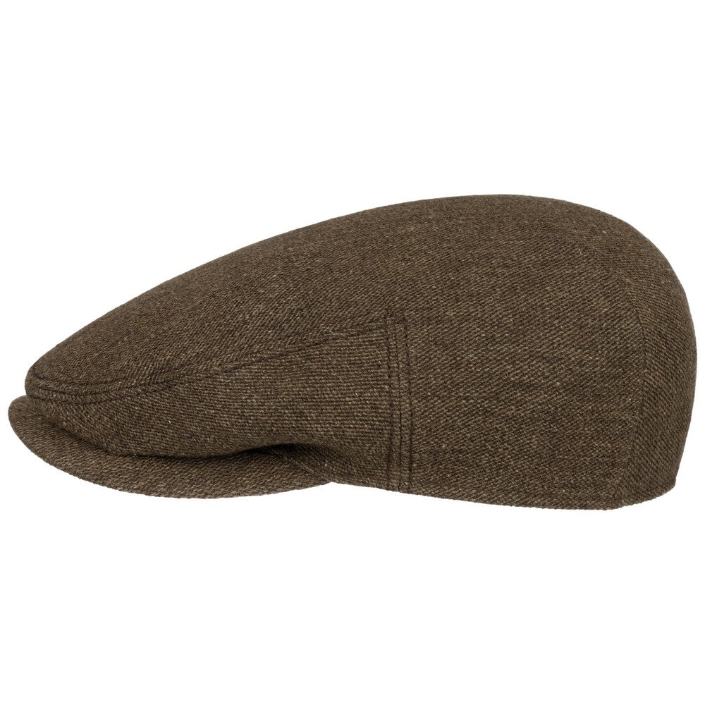 Stetson Kent Wool/Linen Mud Driver Cap Sixpence - Flat Cap fra Stetson hos The Prince Webshop