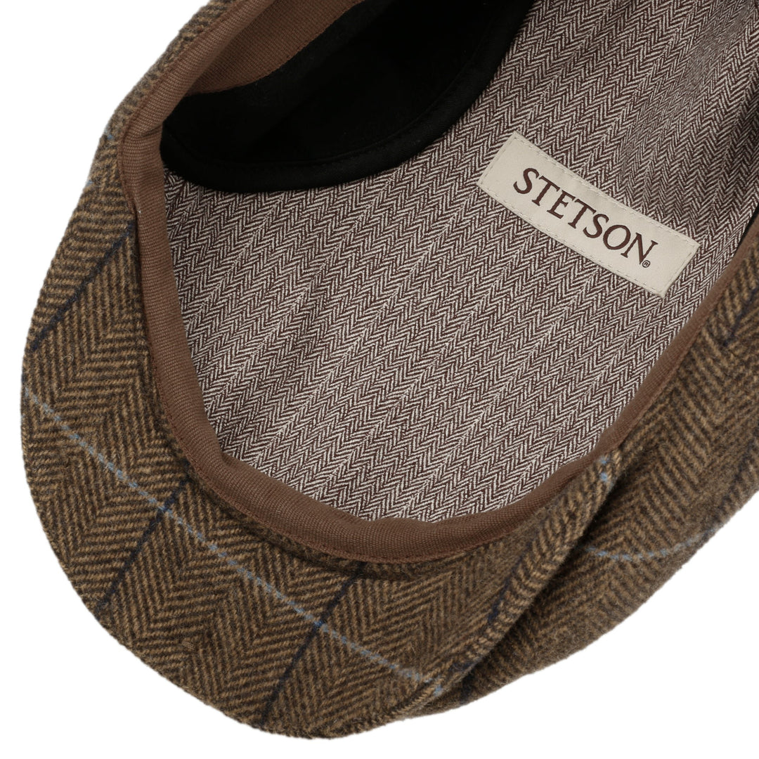 Stetson Kent Wool EL Driver Cap Sixpence med Øreflapper - Camel