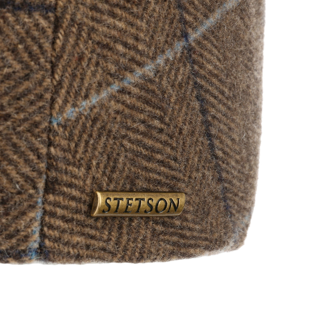 Stetson Kent Wool EL Driver Cap Sixpence med Øreflapper - Camel