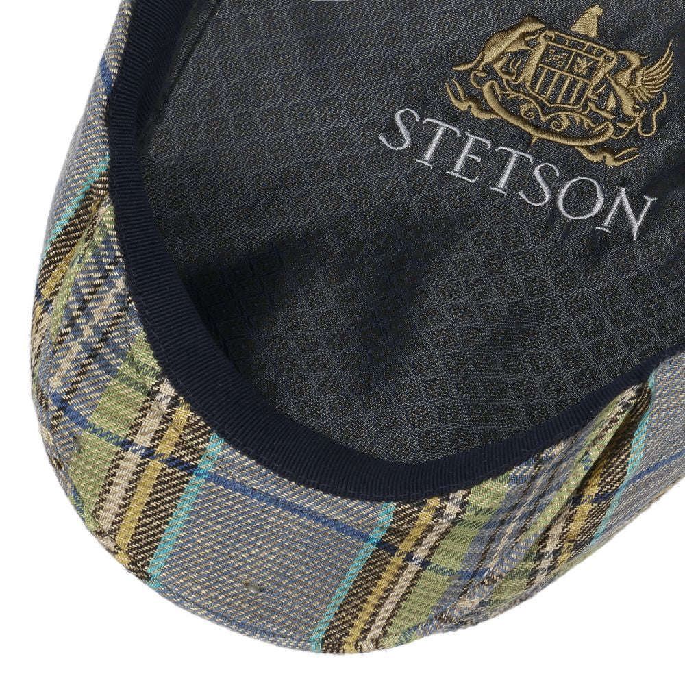 Stetson Driver Cap model KURT in checked linen