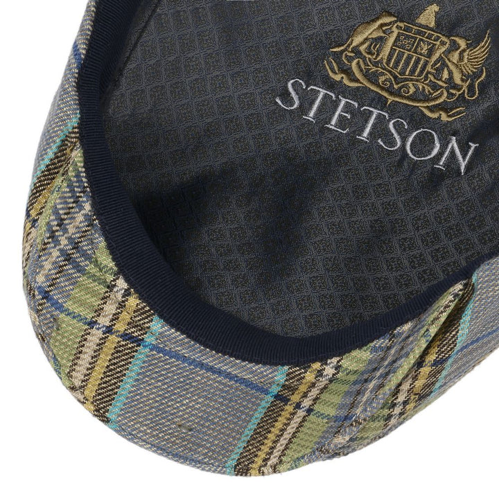 Stetson Driver Cap -malli Kurt ruudullinen pellavassa