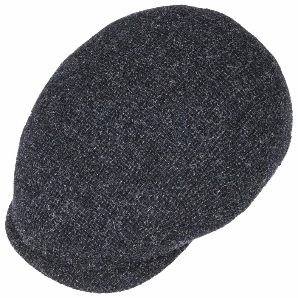 Stetson The Brit Driver Cap Wool Navy Sixpence