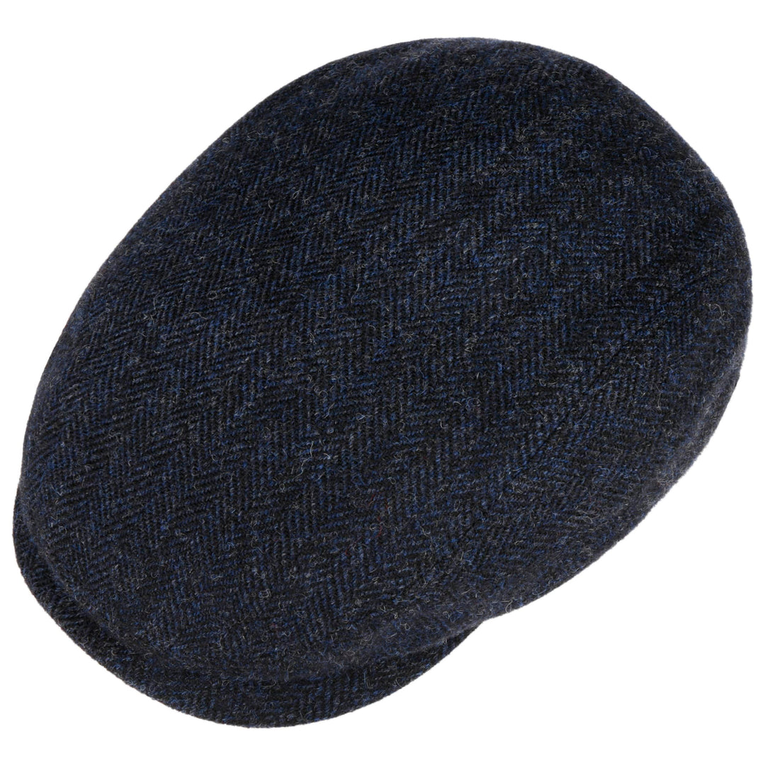 Stetson Driver Cap Wool Herringbone Dark Navy