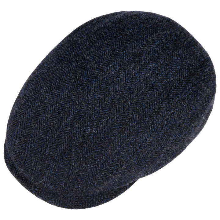 Stetson Driver Cap Wool Herringbone Dark Navy