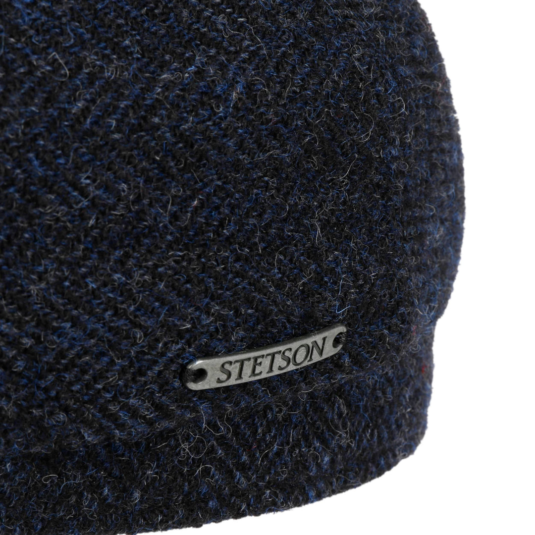 Stetson Driver Cap Wool Herringbone Dark Navy