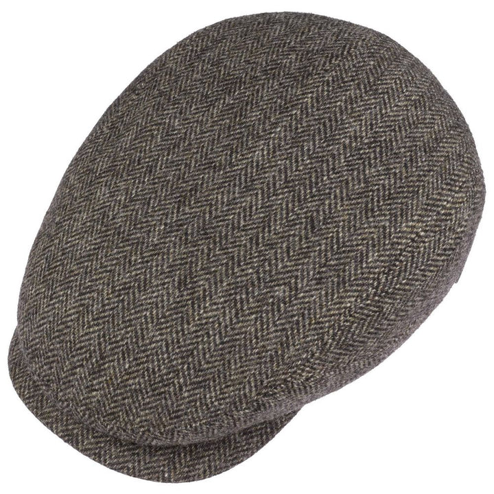 Stetson Driver Cap Wool Herringbone Antracit Melange