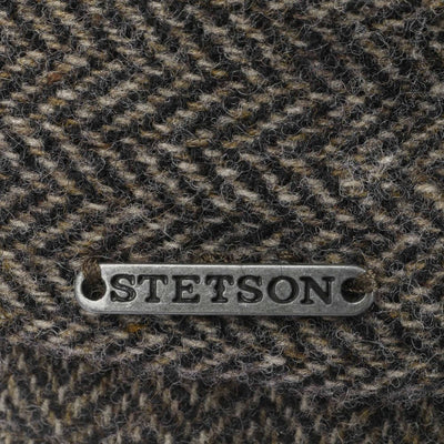 Stetson Driver Cap Wool Herringbone Anthracite Melange