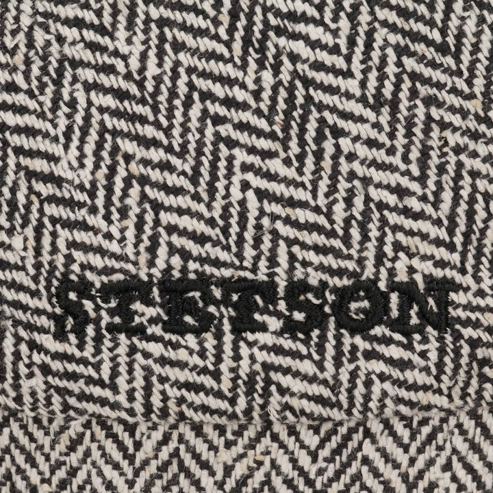 Stetson Driver Cap Silk - Light Gray Herringbone