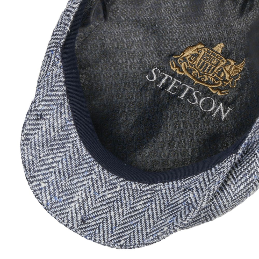 Stetson -kuljettajan korkki silkki / villa - voimakas sininen silli luu