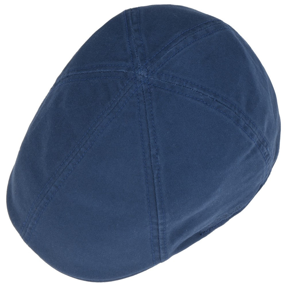 Stetson Texas Flat Cap Cotton - Blå Duck Cap