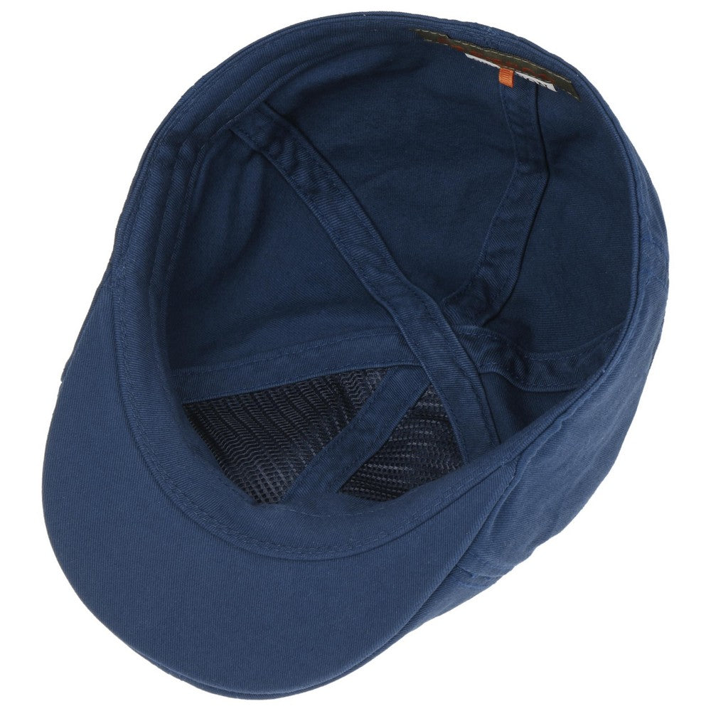 Stetson Texas Flat Cap Cotton - Blå Duck Cap