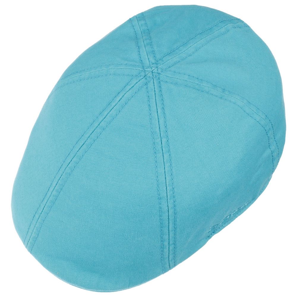 Stetson Texas Flat Cap Cotton - Turquoise Duck Cap