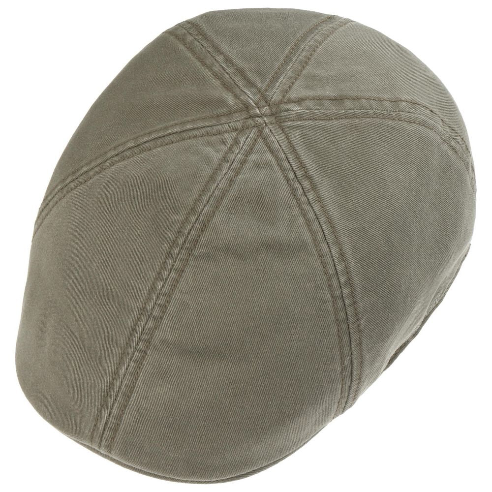 Stetson Texas Flat Cap Cotton - Armygrøn Duck Cap