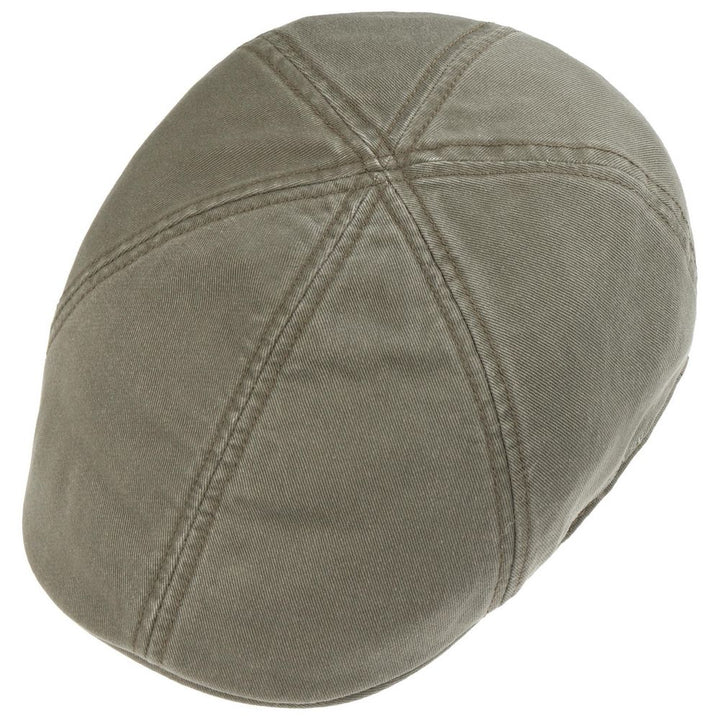 Stetson Texas Flat Cap Cotton - Armygrøn Duck Cap - Flat Cap fra Stetson hos The Prince Webshop