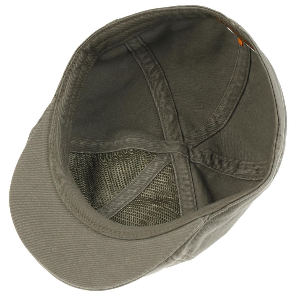 Stetson Texas Flat Cap Cotton - Armygrøn Duck Cap - Flat Cap fra Stetson hos The Prince Webshop