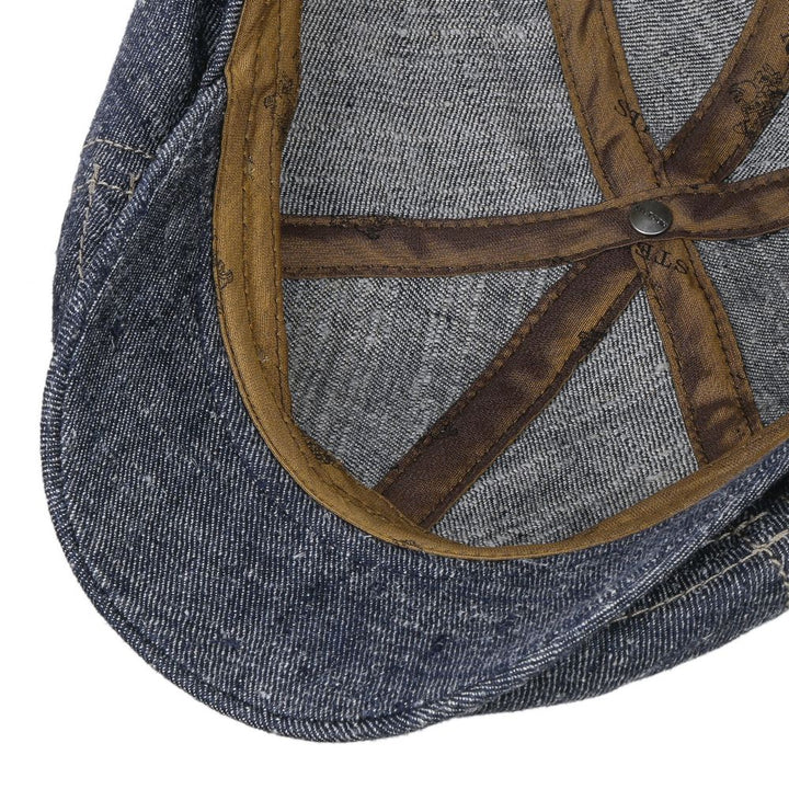 Stetson 6-panel Cap Linen/Silk - Blue heather