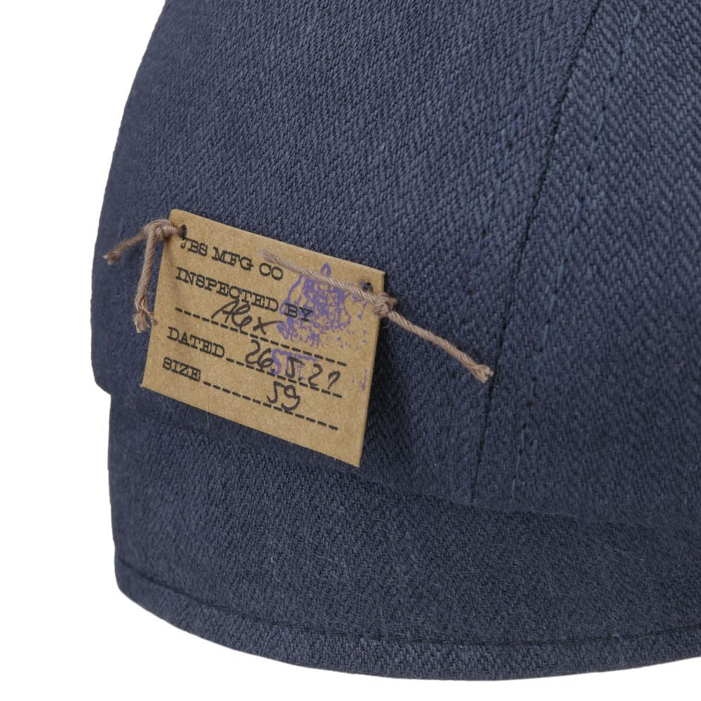 Stetson 6-panel Cap Linned - Blå Sildeben