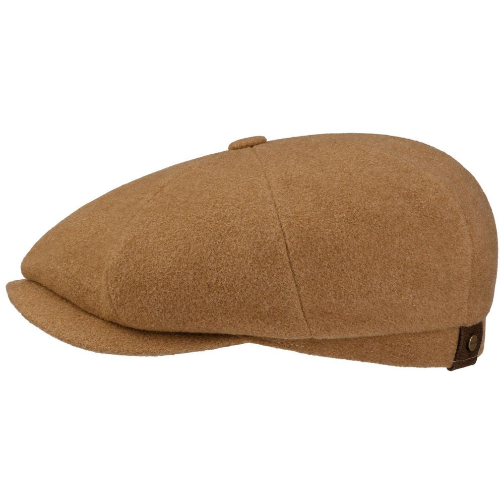 Stetson Hatteras Wool Cashmere Camel - Flat Cap fra Stetson hos The Prince Webshop