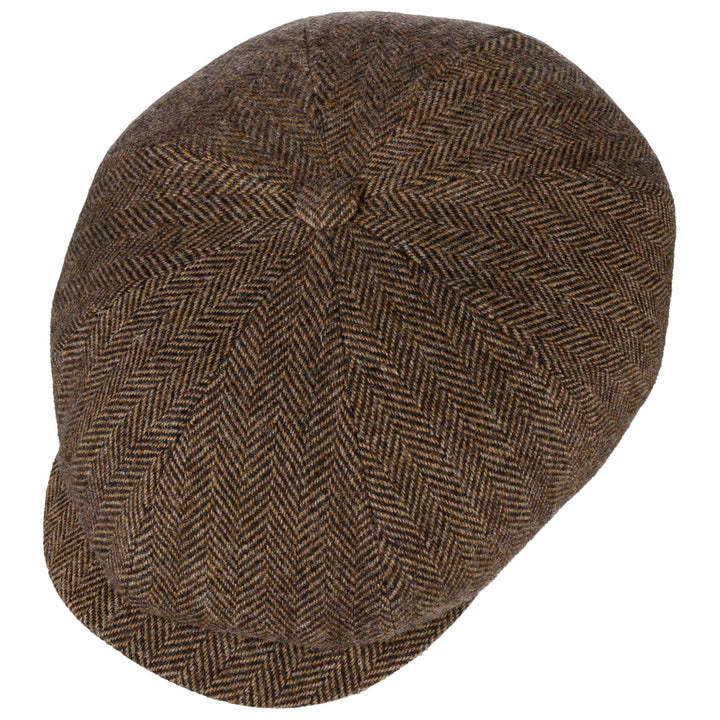 Stetson Hatteras Brun Sildeben Uld Flat Cap