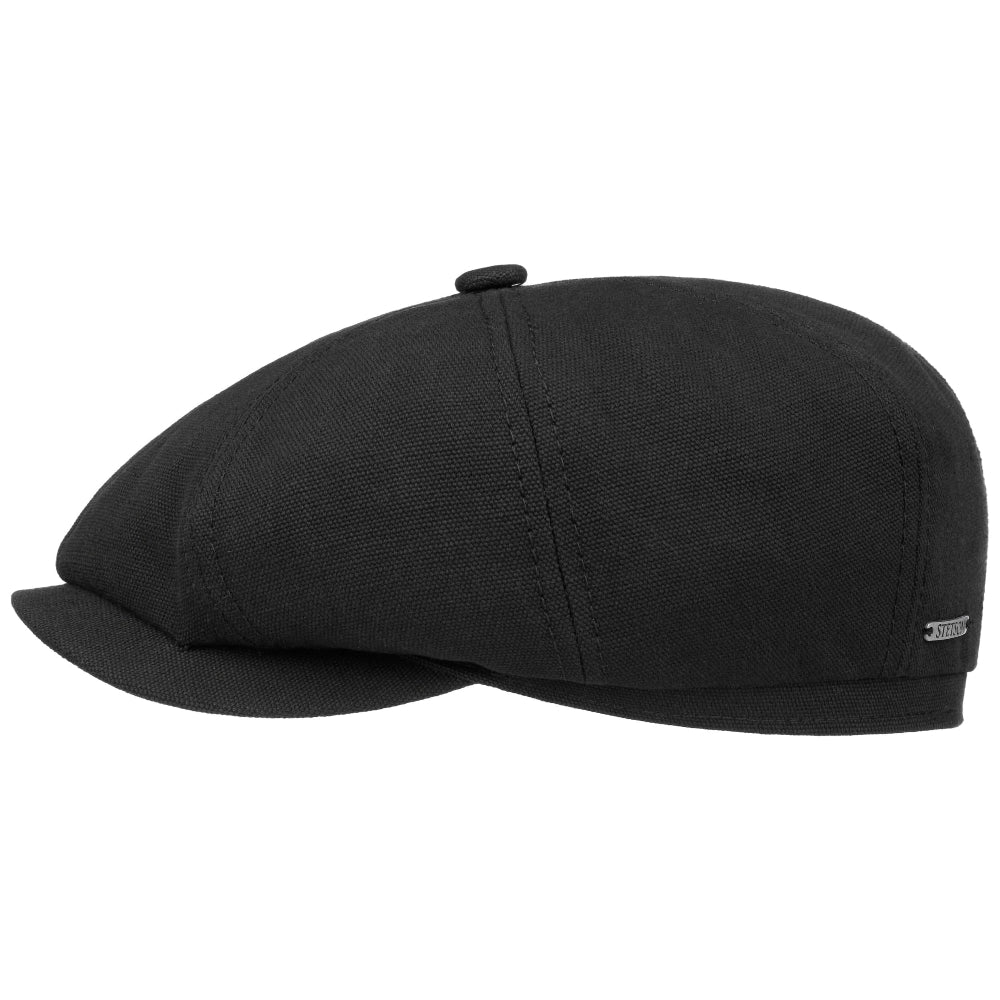 Stetson Hatteras Hatteras Superior Cotton Black - Flat Cap fra Stetson hos The Prince Webshop