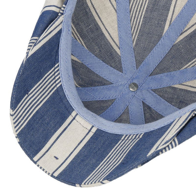 Stetson Hatteras Blue Striped Cotton Linen