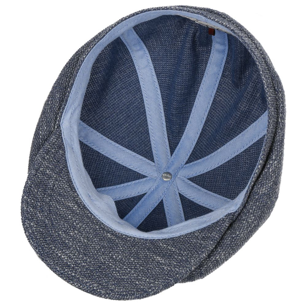 Stetson Hatteras Jersey - Blå Linned Sixpence Flat Cap