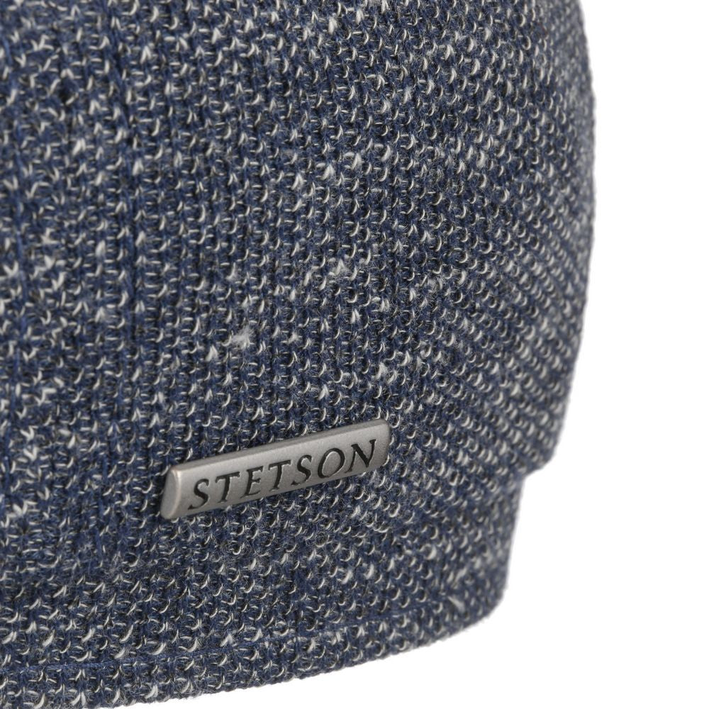 Stetson Hatteras Jersey - Sininen pellava Sixpence Flat Cap