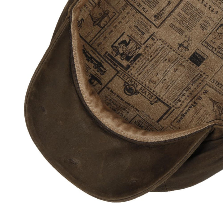 Stetson Hatteras Oily Goat Mud = G.H.O.A.T - Flat Cap fra Stetson hos The Prince Webshop