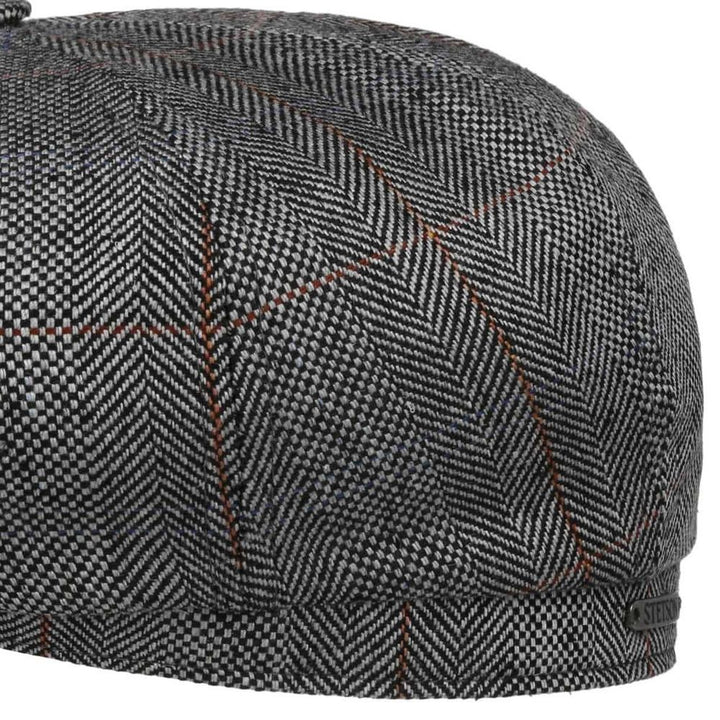 Stetson Hatteras Silk - Black Herringbone