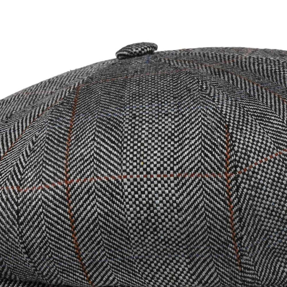 Stetson Hatteras Silk - Black Herringbone