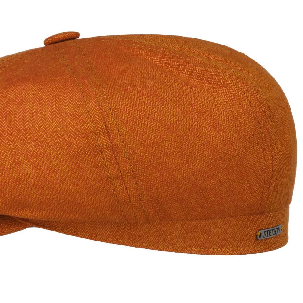 Stetson Hatteras Linen Herringbone - Orange