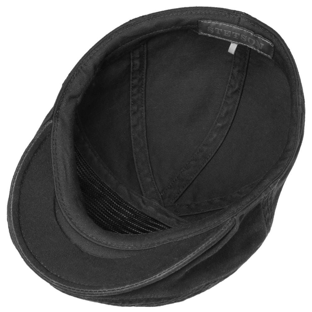 Stetson Ivy Cap Cotton - Musta puuvilla kuusipenssi