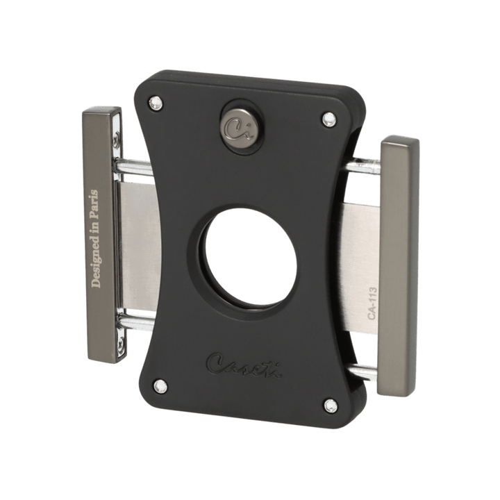 CASETI Cigar Cutter Ring 54 - Mat Sort / Antracit
