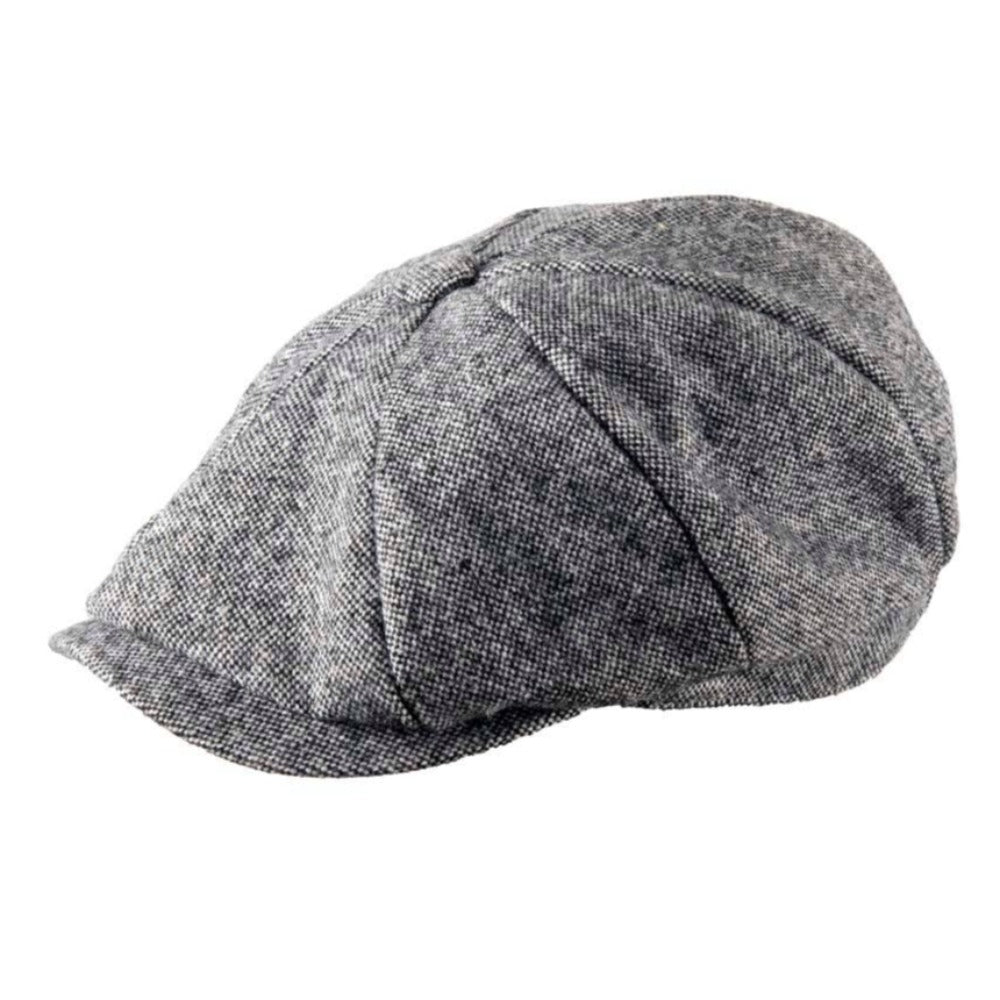 Heritage Tradition Tweed Newsboy Cap B/W Mix