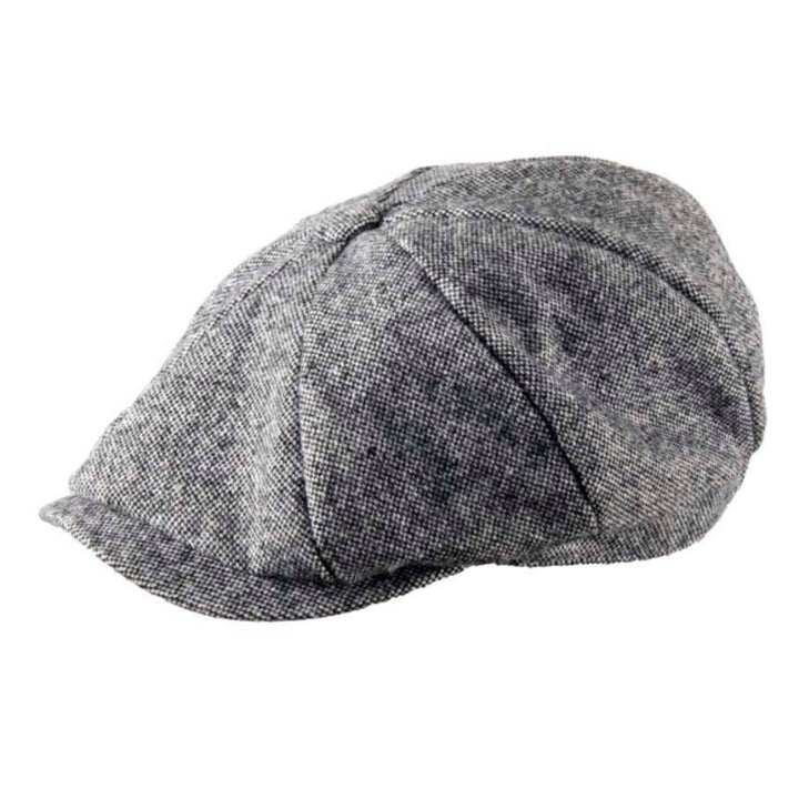 Perintöperinne tweed Newsboy cap b/w sekoitus