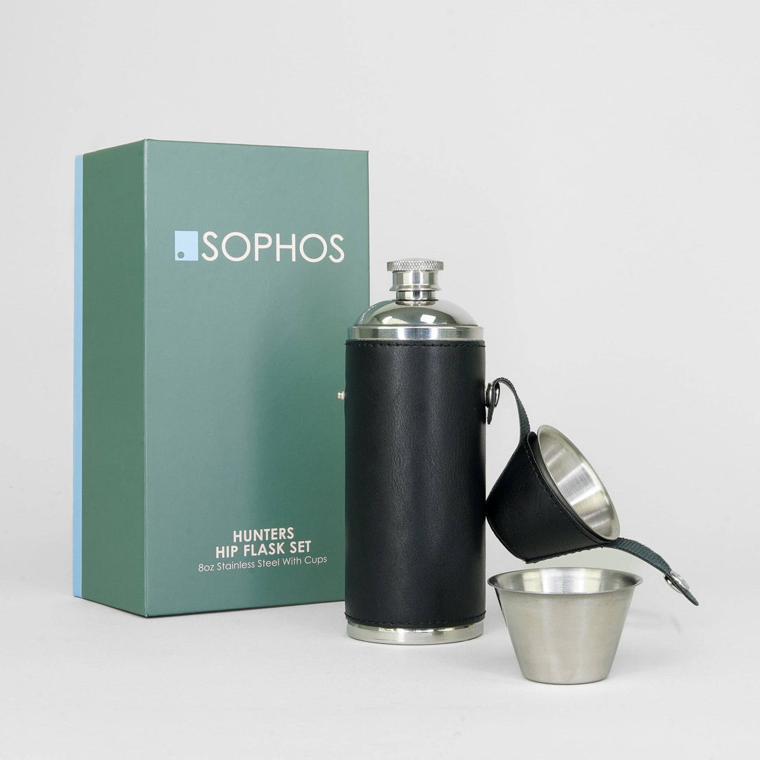 8 oz Silver Hunters Lommelærke