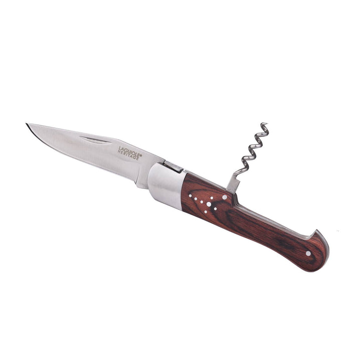 Sommelier Laguiole Foldekniv – Pakkawood Håndtag med Etui