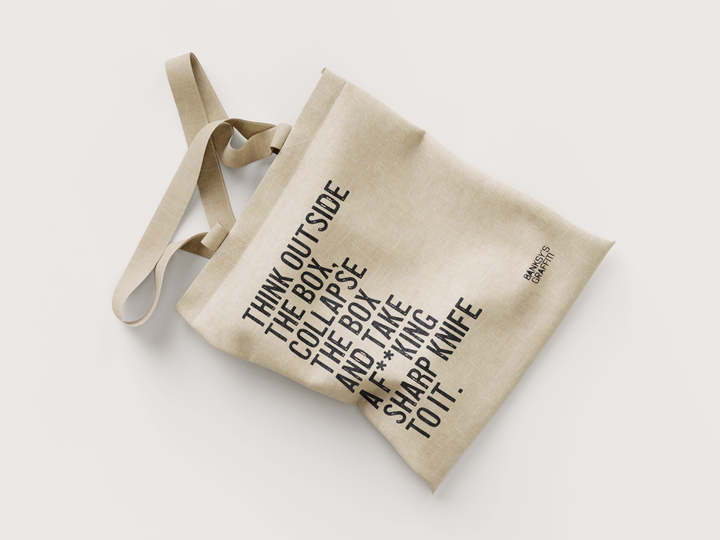 Banksy's Graffiti Mini Tote Bag - Think Outside the Box