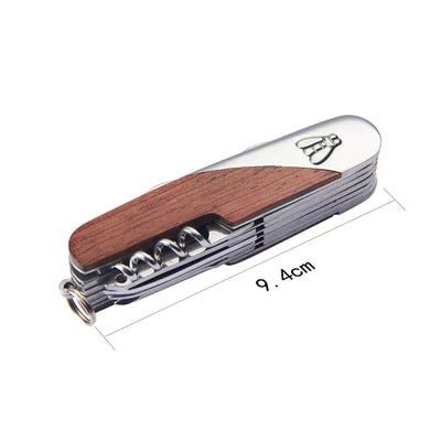 Laguiole Multifunction Pocket Knife with Leather Case