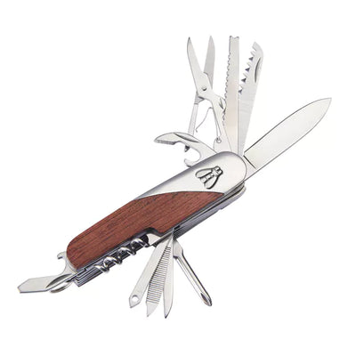 Laguiole Multifunktions Lommekniv med Læderetui