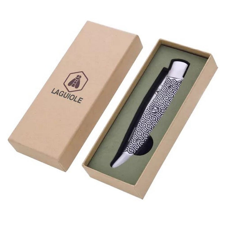 Laguiole Decorated Metal Folding Knife