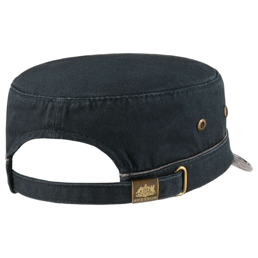 Stetson Two Color Army Cap Cotton Denim Blue - Army Cap fra Stetson hos The Prince Webshop